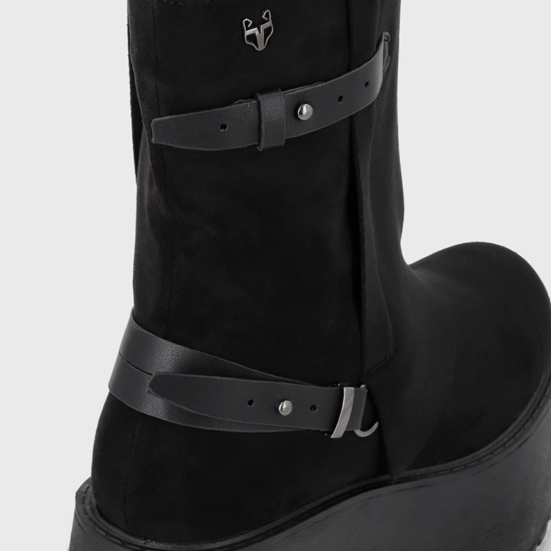 BOTIN PLATAFORMA NEGRO MUJER 15179 - 6