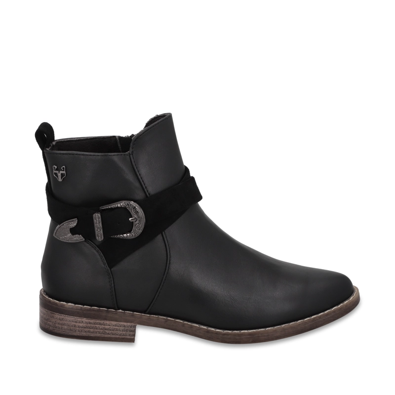 BOTIN PLANO NEGRO MUJER 1756001 - 1