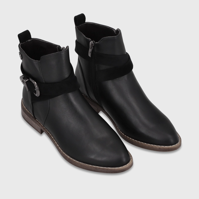 BOTIN PLANO NEGRO MUJER 1756001 - 3