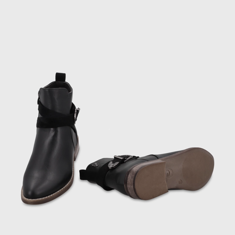 BOTIN PLANO NEGRO MUJER 1756001 - 7