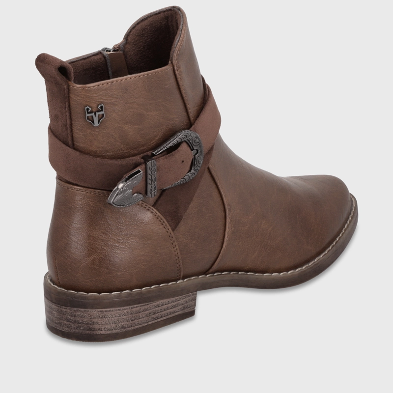 BOTIN PLANO CAFE  MUJER 1756032 - 4