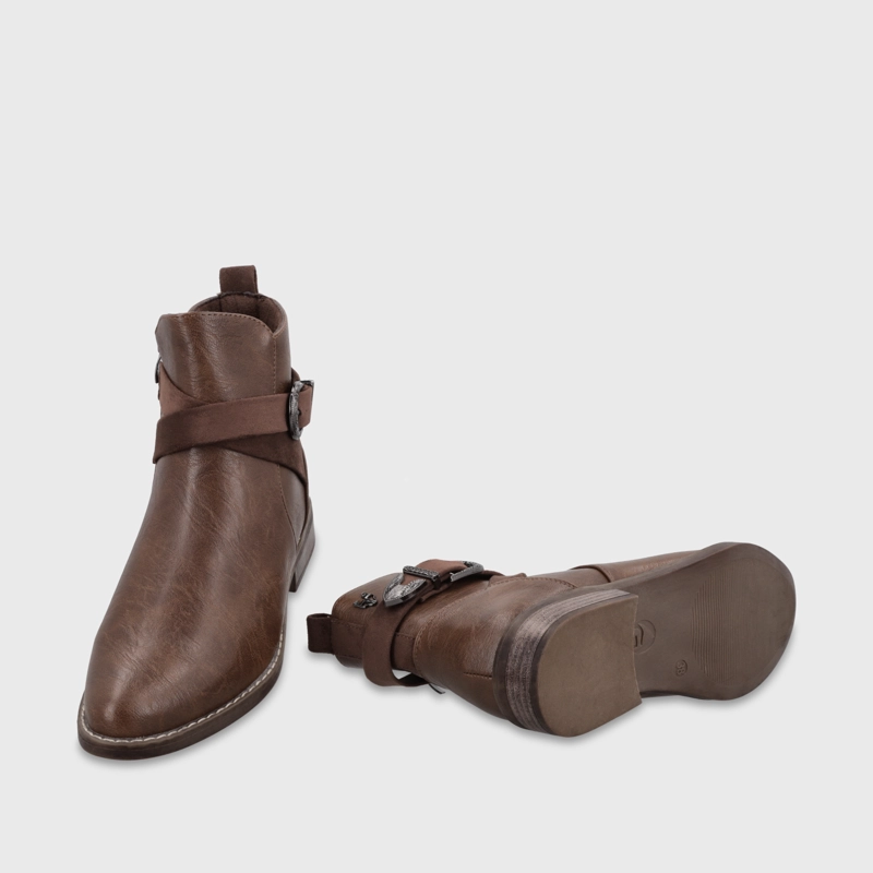 BOTIN PLANO CAFE  MUJER 1756032 - 7