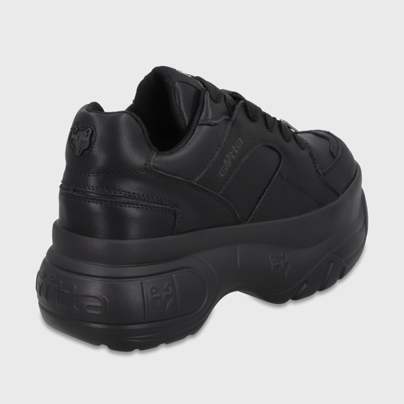 ZAPATILLA PLATAFORMA CUERO NEGRA MUJER 9724A23 - 5
