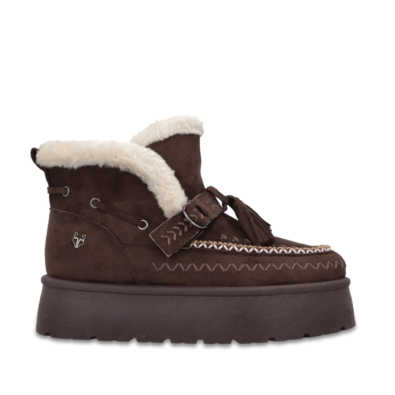 BOTIN PLATAFORMA CAFE  MUJER 4811753 - 1