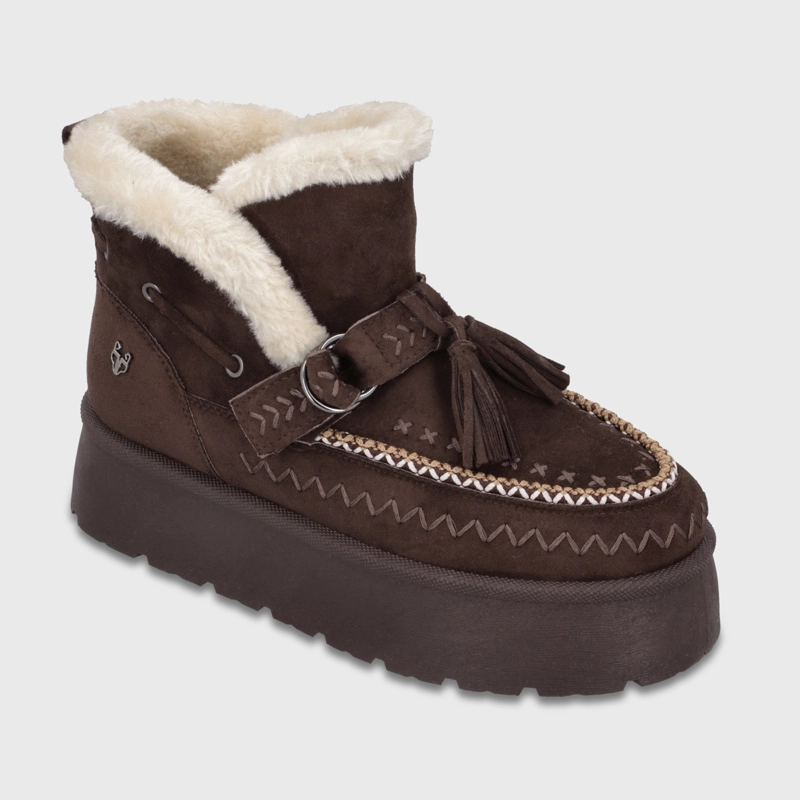 BOTIN PLATAFORMA CAFE  MUJER 4811753 - 2