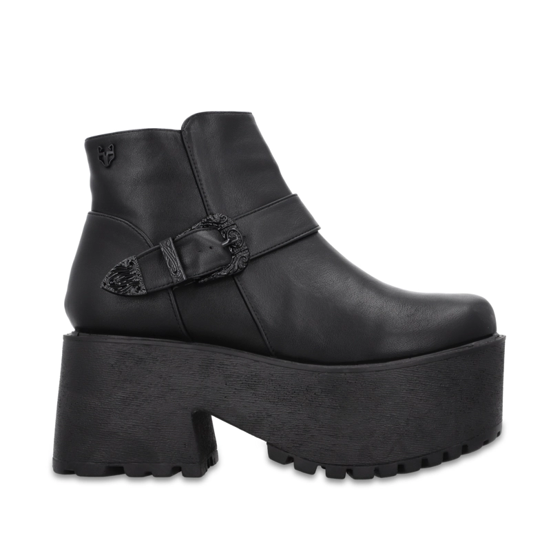 BOTIN PLATAFORMA NEGRO MUJER 1517B01 - 1