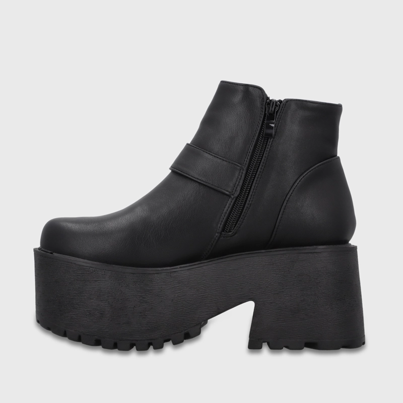 BOTIN PLATAFORMA NEGRO MUJER 1517B01 - 4