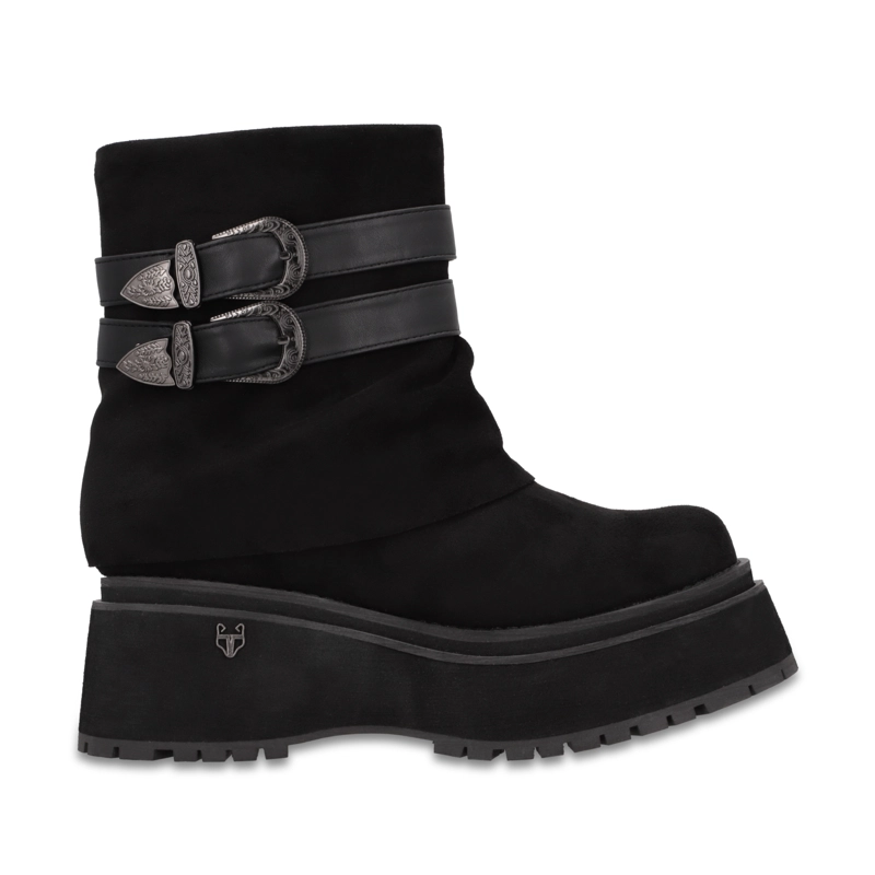 BOTIN PLATAFORMA NEGRO MUJER 1509F01 - 1