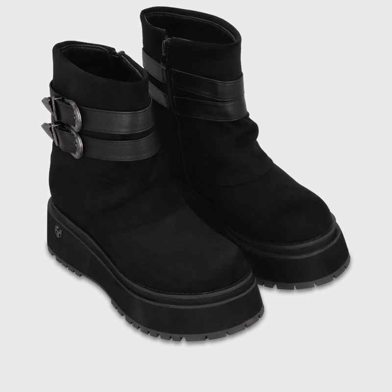 BOTIN PLATAFORMA NEGRO MUJER 1509F01 - 3