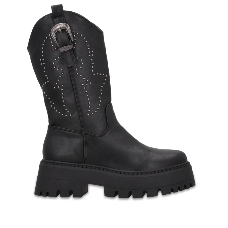BOTA PLATAFORMA NEGRA MUJER 4580701 - 1