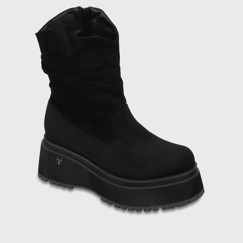 BOTA PLATAFORMA NEGRA MUJER 1509G01 - 2