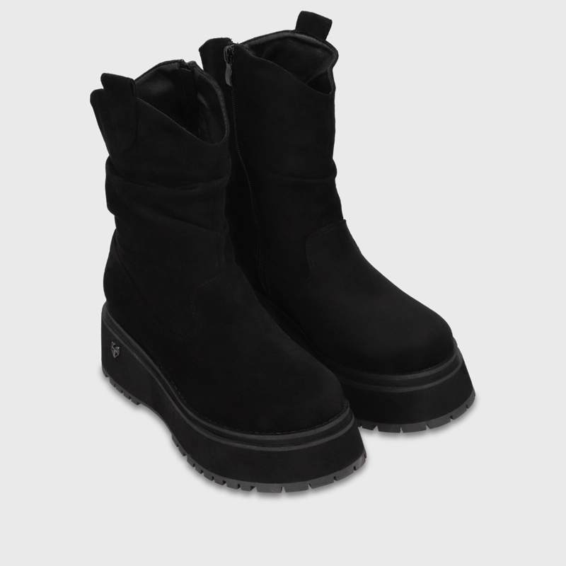 BOTA PLATAFORMA NEGRA MUJER 1509G01 - 3