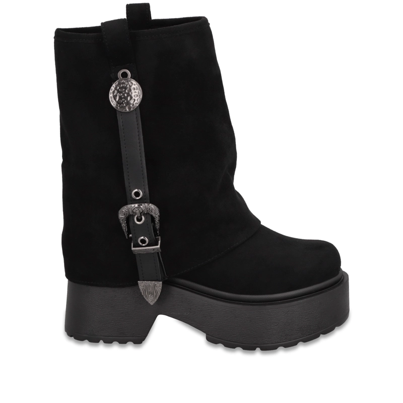 BOTA PLATAFORMA NEGRA MUJER 3580701 - 1