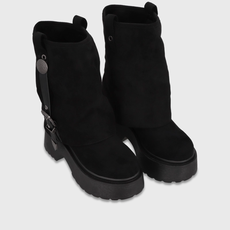 BOTA PLATAFORMA NEGRA MUJER 3580701 - 3