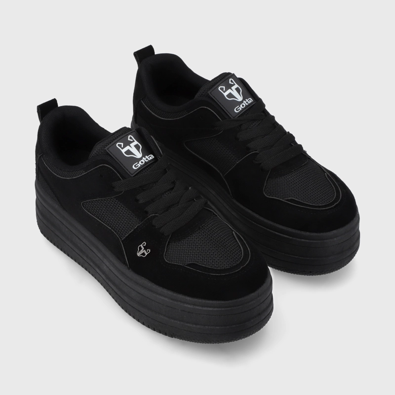 ZAPATILLA PLATAFORMA NEGRA MUJER 38562 - 3