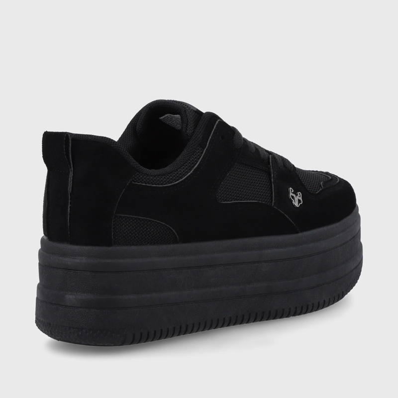 ZAPATILLA PLATAFORMA NEGRA MUJER 38562 - 5