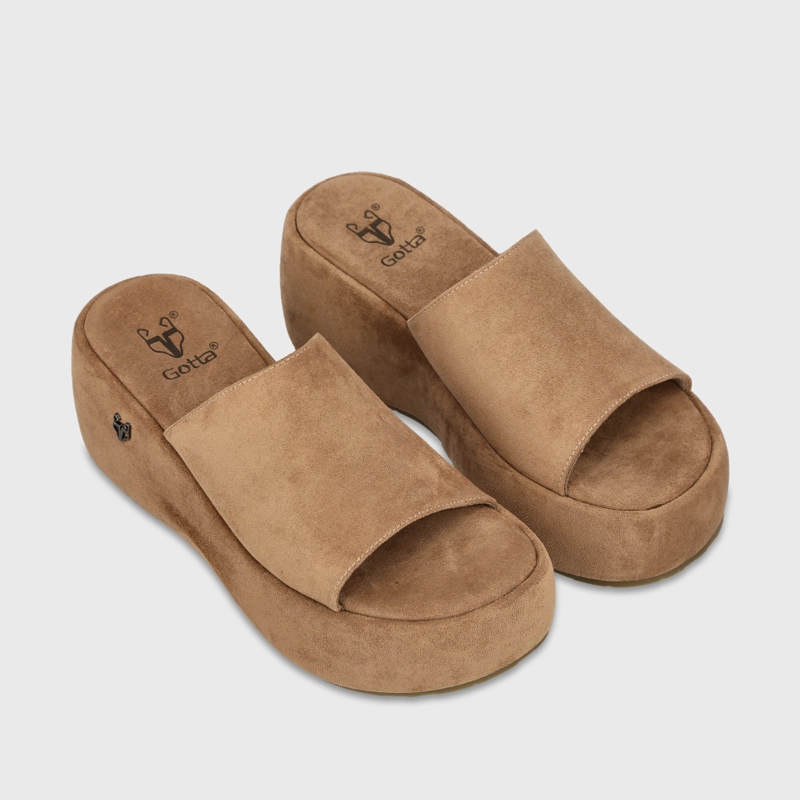 SANDALIA PLATAFORMA CAMEL MUJER EVA - 3