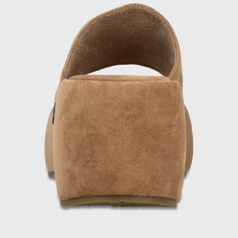 SANDALIA PLATAFORMA CAMEL MUJER EVA - 5