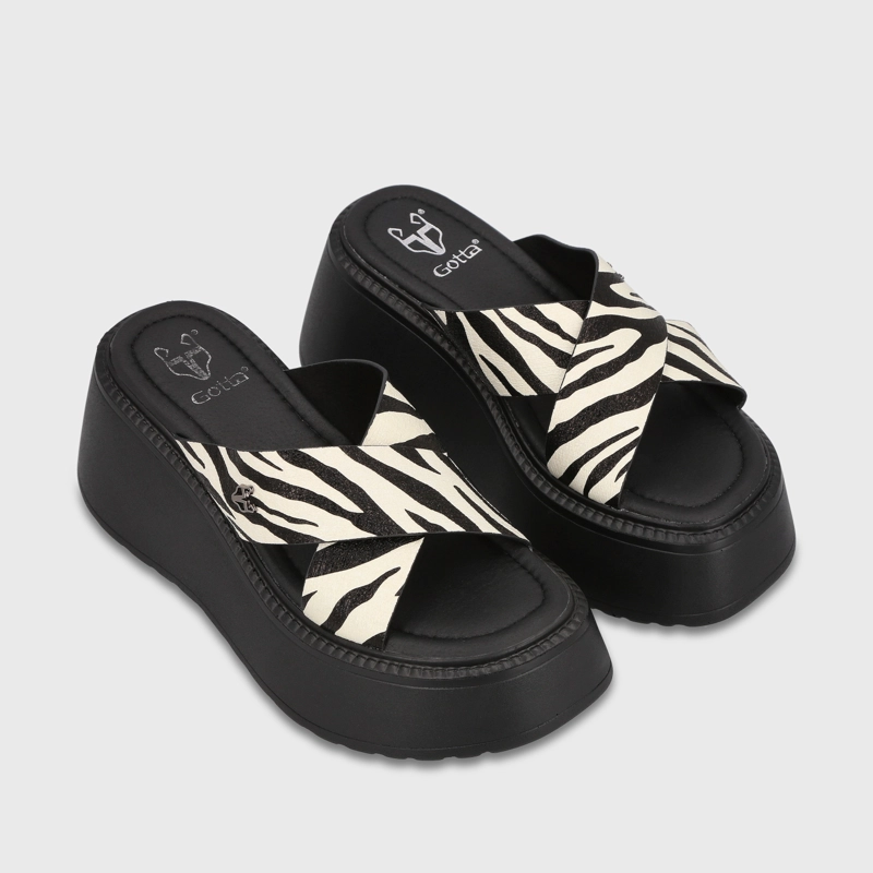 SANDALIA PLATAFORMA ANIMAL PRINT MUJER LOLA - 3