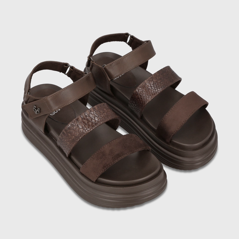 SANDALIA PLATAFORMA CAFE MUJER DENISSE - 3