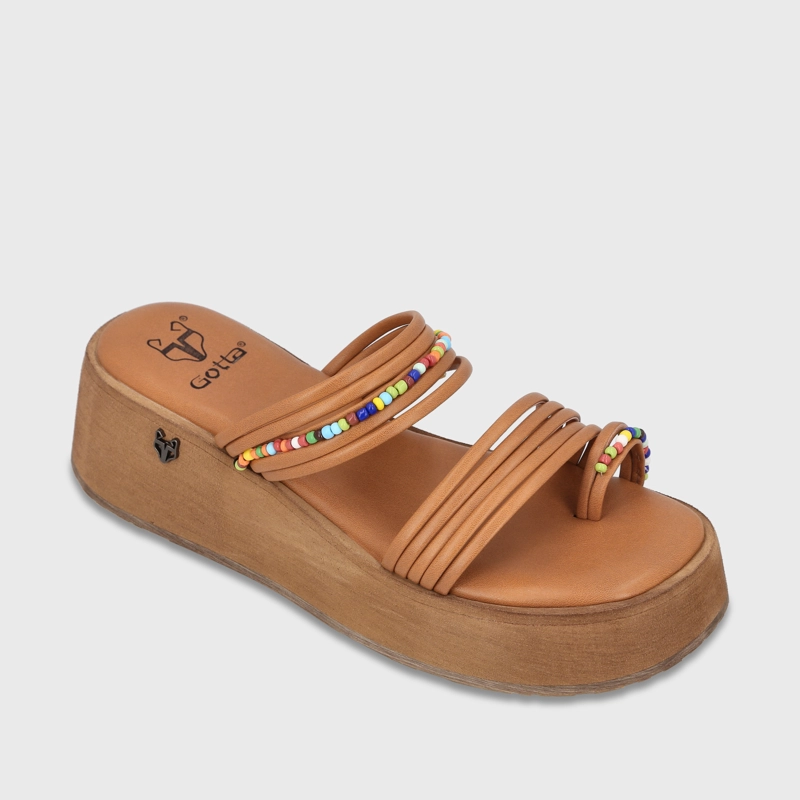 SANDALIA PLATAFORMA CAMEL MUJER FRANCISCA - 2