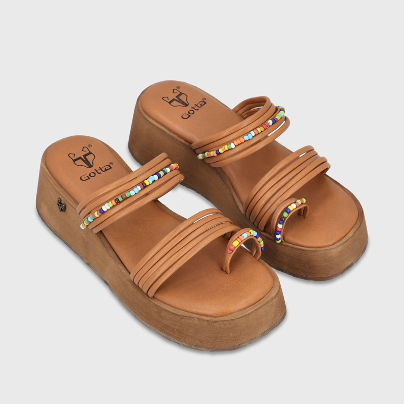 SANDALIA PLATAFORMA CAMEL MUJER FRANCISCA - 3