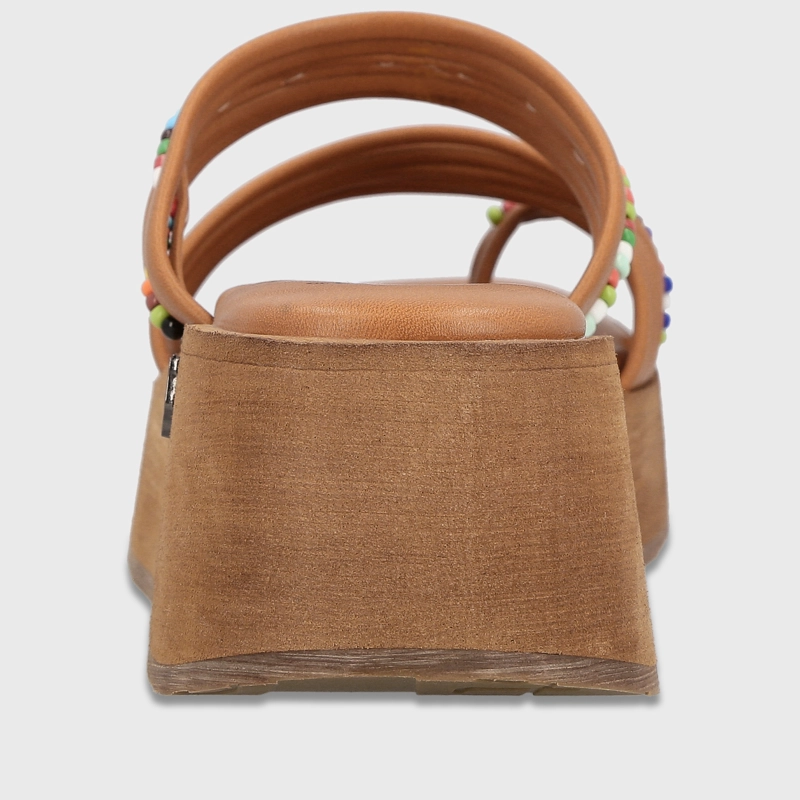 SANDALIA PLATAFORMA CAMEL MUJER FRANCISCA - 5