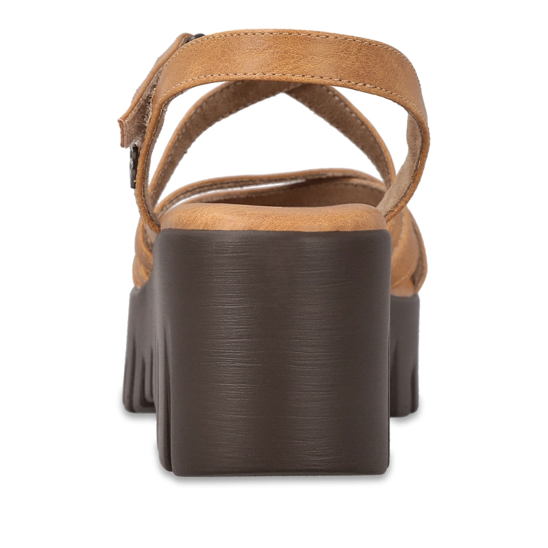 SANDALIA PLATAFORMA CAMEL MUJER 65940 - 5