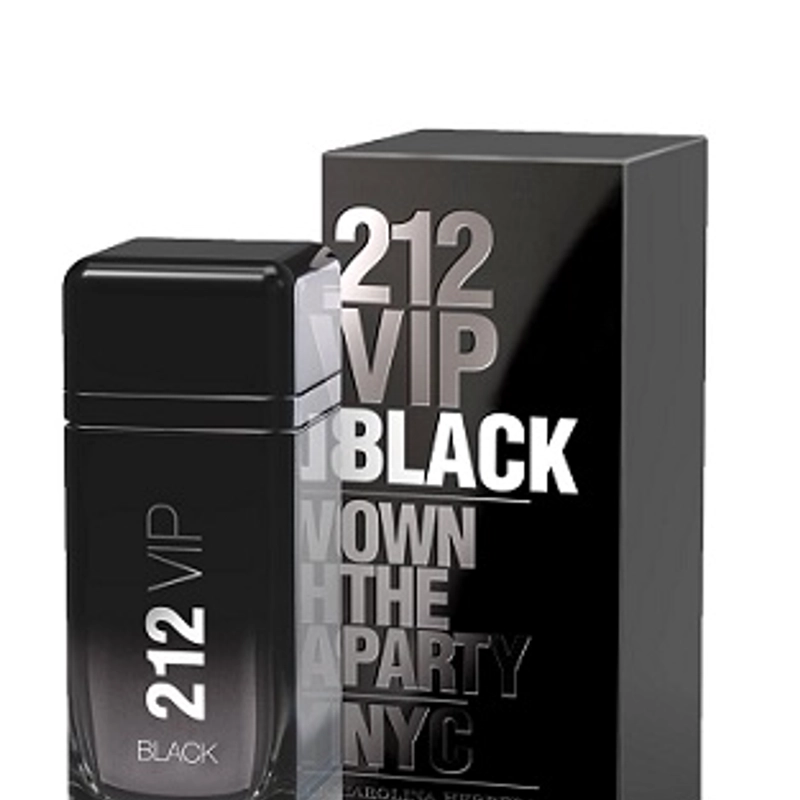 PERFUME CAROLINA HERRERA 212 VIP BLACK HOMBRE EDP 100 ML - 1