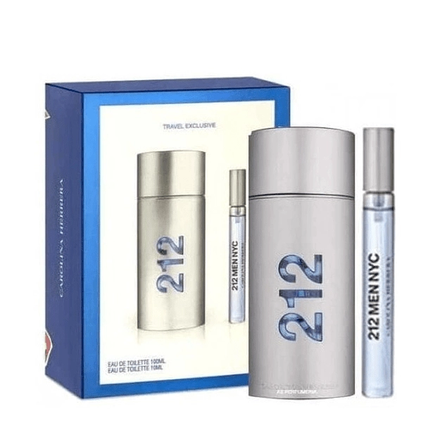 PERFUME CAROLINA HERRERA 212 ESTUCHE HOMBRE EDT 100 ML + 10 ML - 1