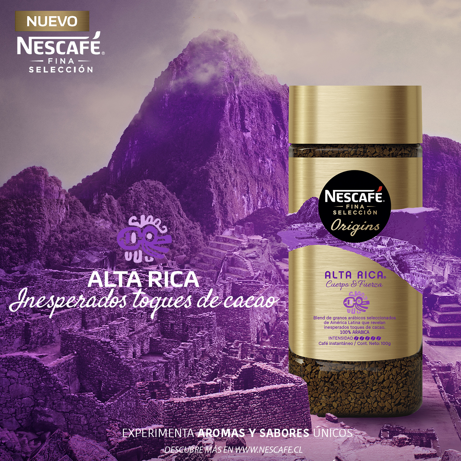 CAFÉ NESCAFÉ FINA SELECCIÓN ORIGINS ALTA RICA 100G X3 FRASCOS - 2
