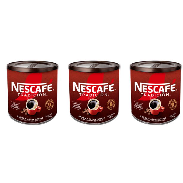 CAFÉ NESCAFÉ TRADICIÓN 170G X3 TARROS - 1