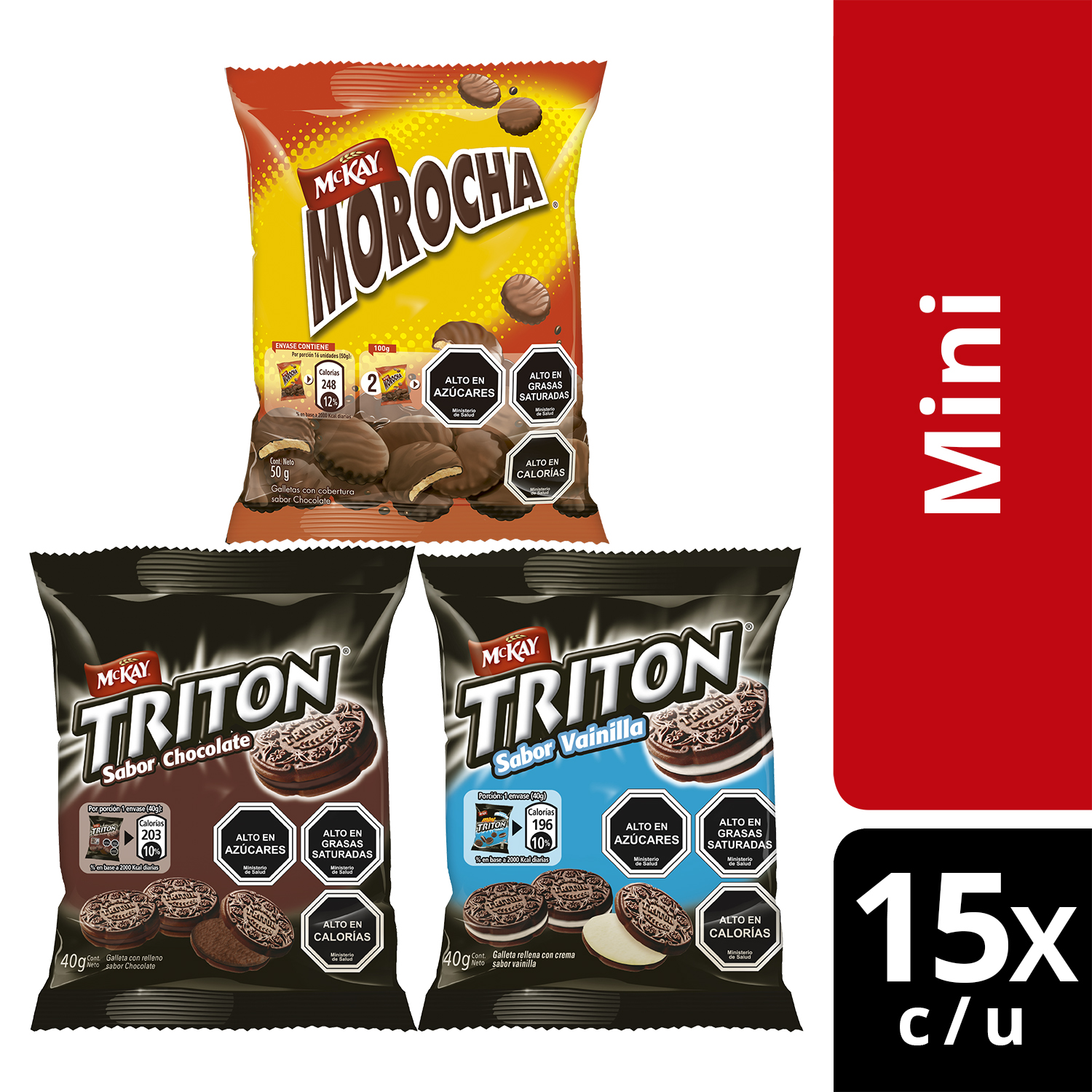 GALLETAS MCKAY TRITON & MOROCHA X45 UNIDADES - 1