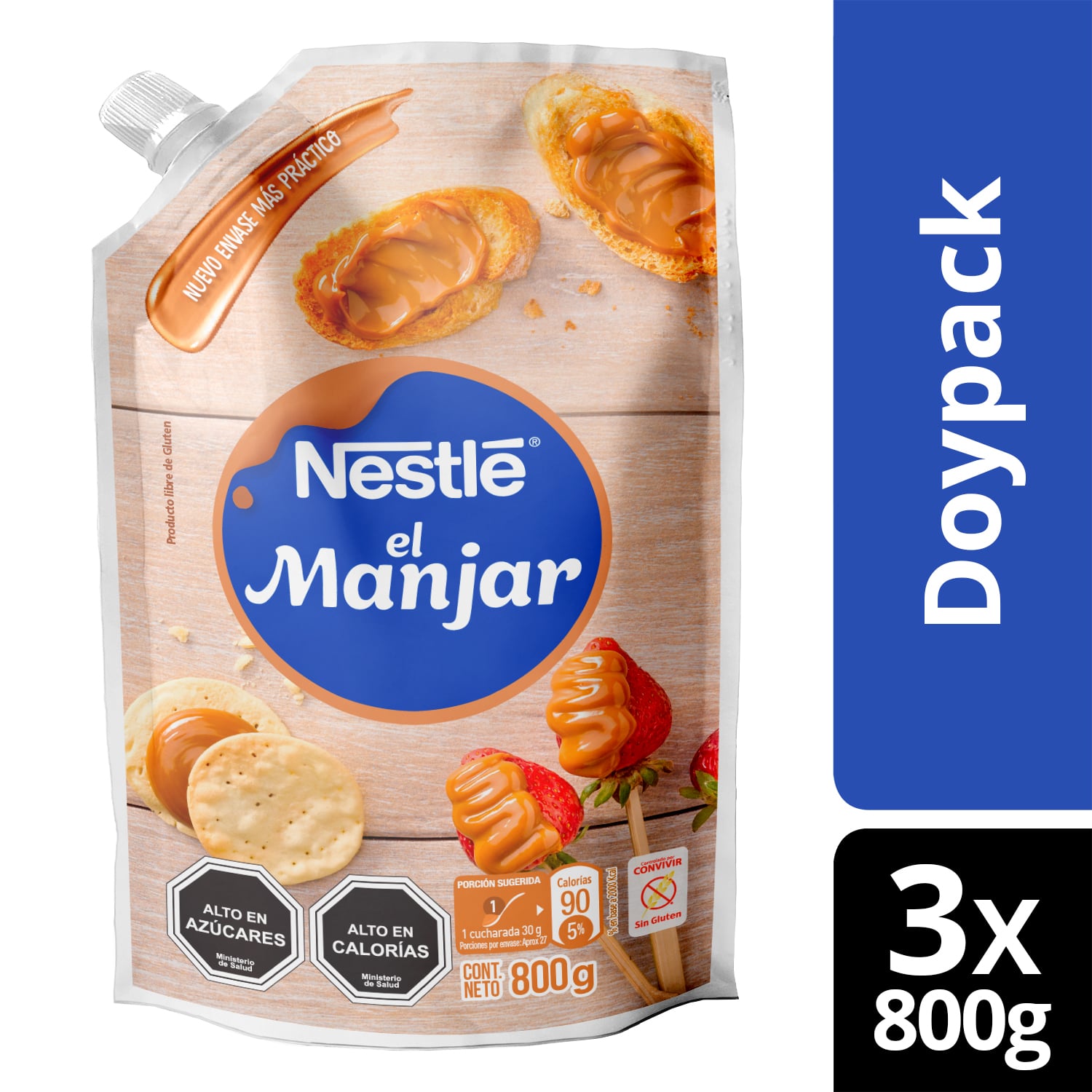 MANJAR NESTLÉ® DOYPACK 800G X3 BOLSAS - 1
