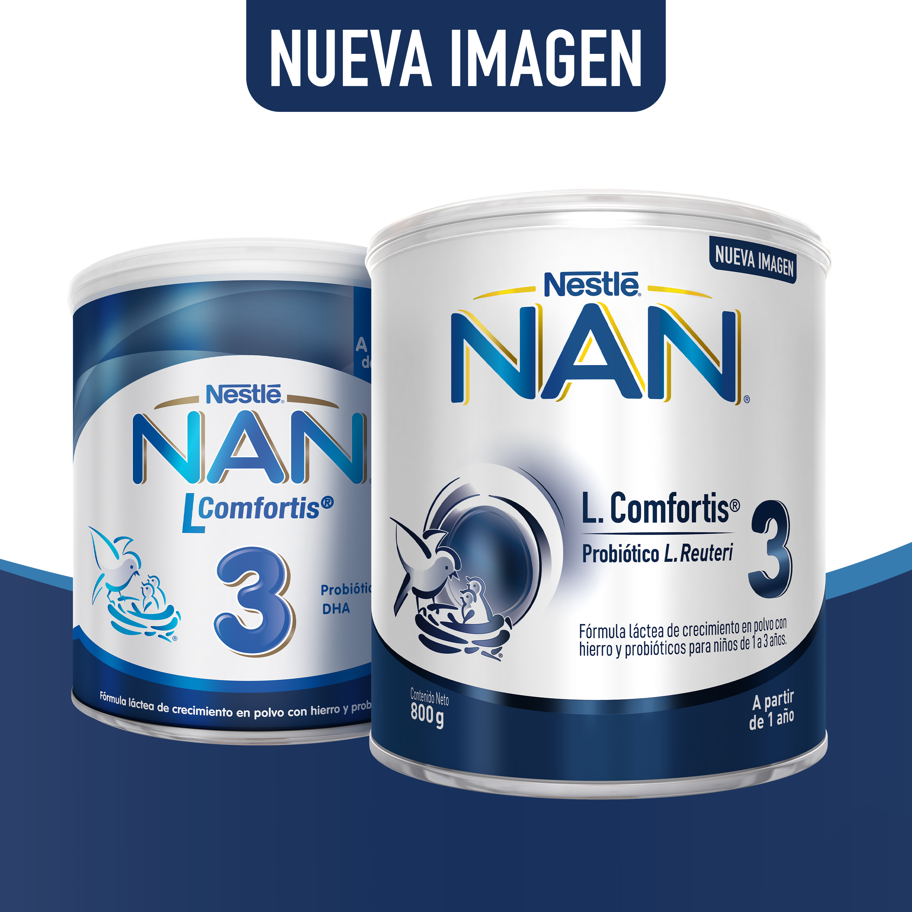 LECHE NAN 3 L COMFORTIS TARRO 800G FÓRMULA INFANTIL - 6