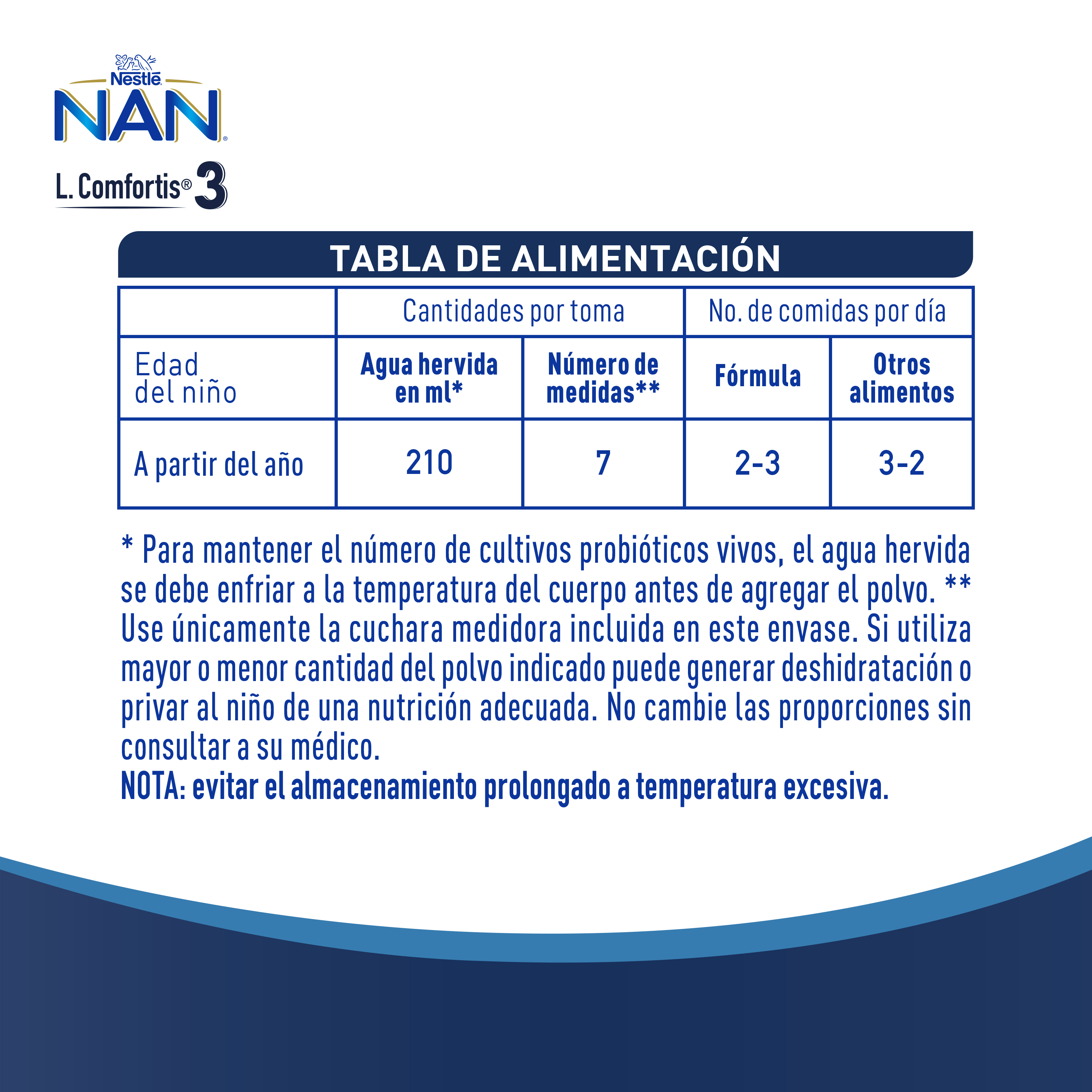LECHE NAN 3 L COMFORTIS TARRO 800G FÓRMULA INFANTIL - 11