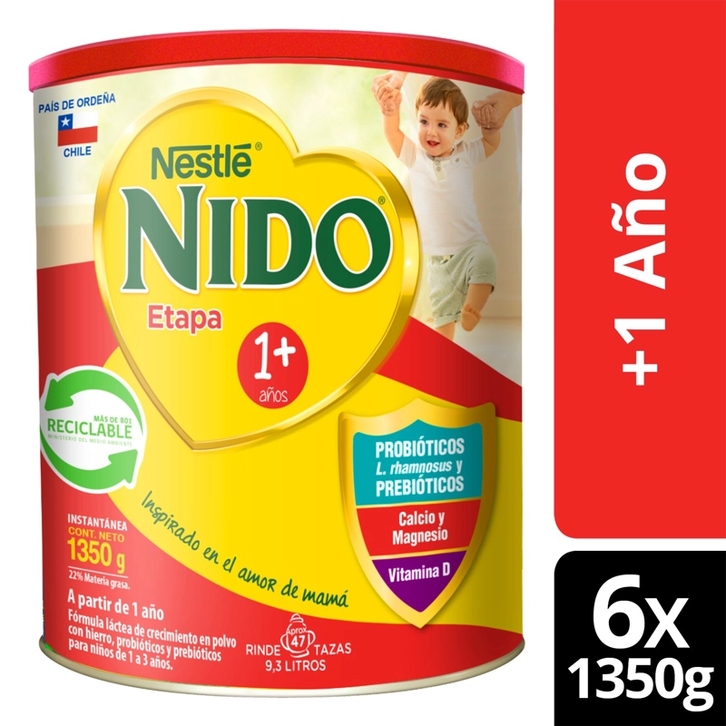 LECHE NIDO 1+ PROTECTUS® 1350G TARRO X6 - 1