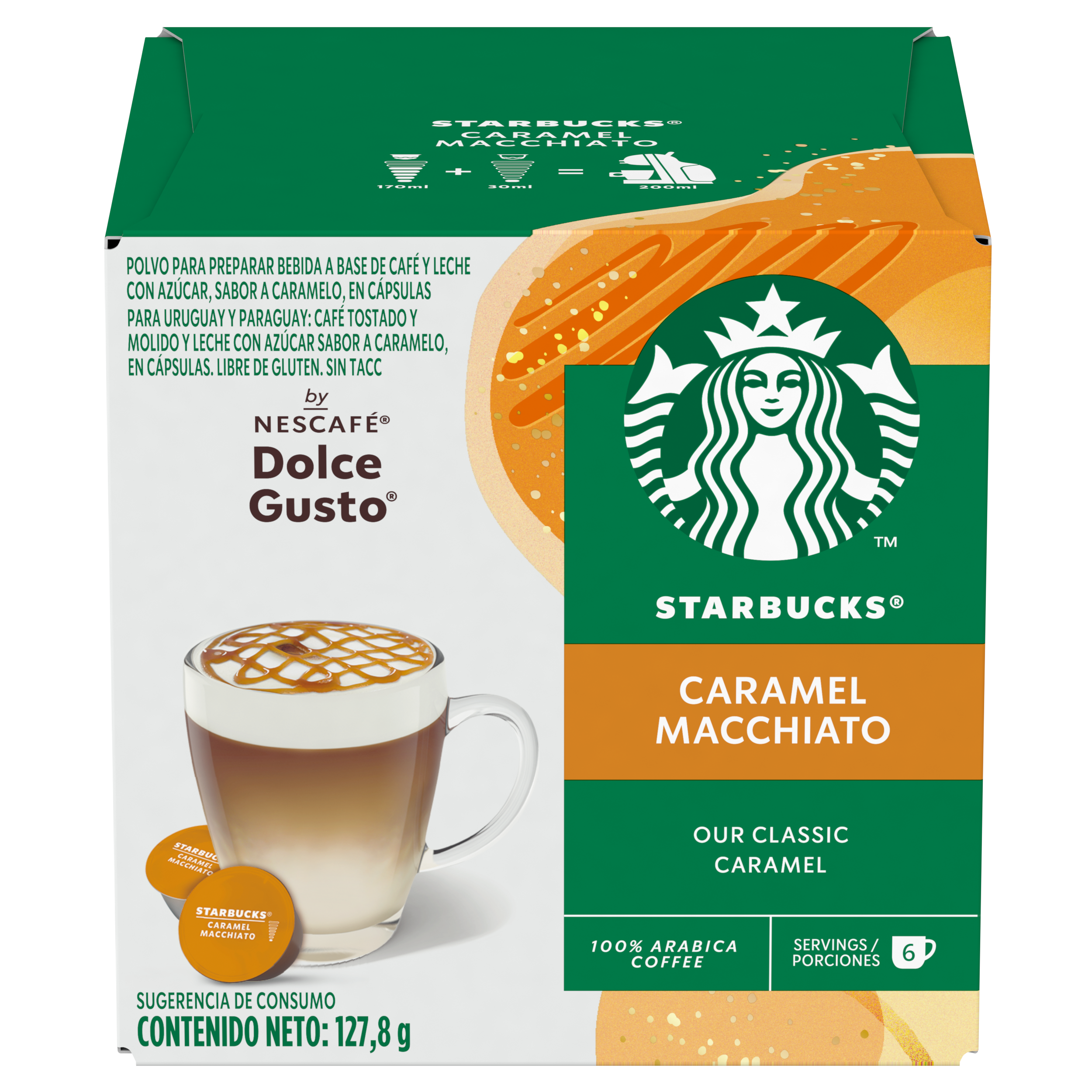 CAFETERA GENIO S PLUS + CÁPSULAS DE CAFÉ STARBUCKS CARAMEL MACCHIATO X3 CAJAS - 4