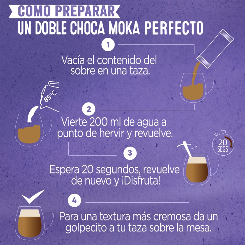CAFÉ NESCAFÉ® DOBLE CHOCA MOKA 184G (8X23G) - 5