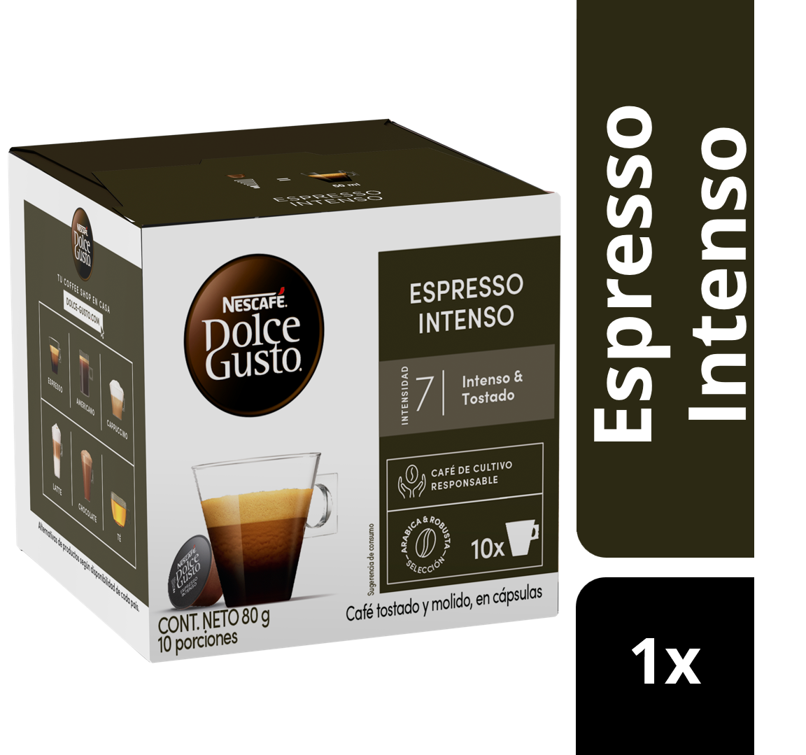 CAFÉ NESCAFÉ DOLCE GUSTO® ESPRESSO INTENSO 10 CÁPSULAS - 2