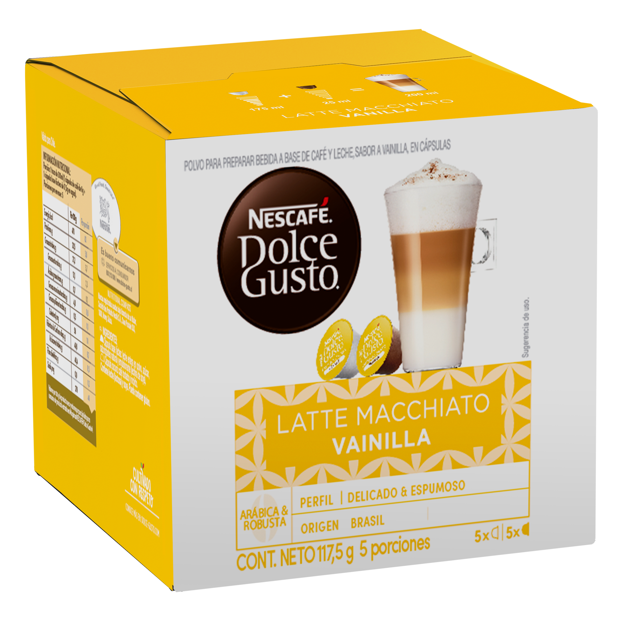 CAFÉ NESCAFÉ DOLCE GUSTO® LATTE MACCHIATO VANILLA 10 CÁPSULAS - 1