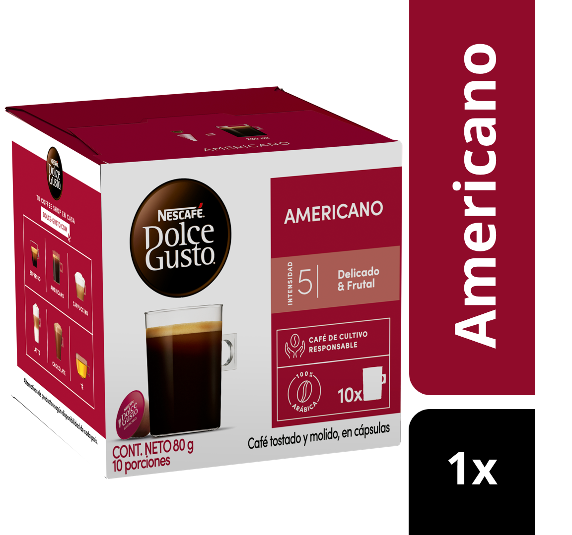 CAFÉ NESCAFÉ DOLCE GUSTO® AMERICANO 10 CÁPSULAS - 2