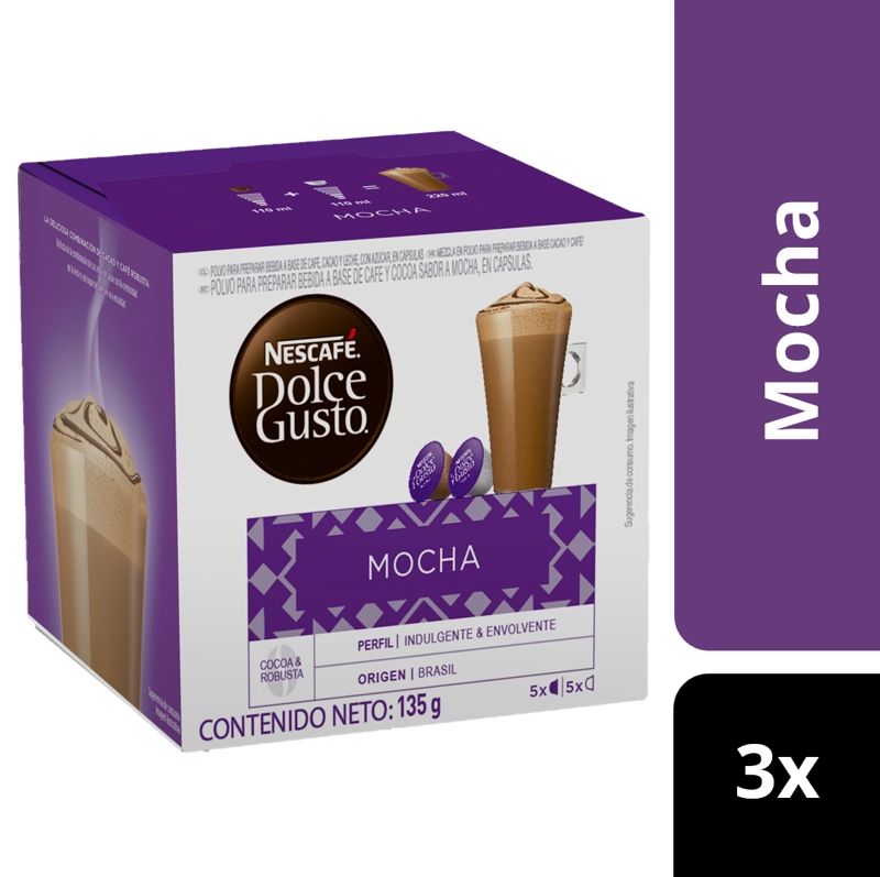 PACK 3 CAFÉ NESCAFÉ DOLCE GUSTO® MOCHA 10 CÁPSULAS - 2