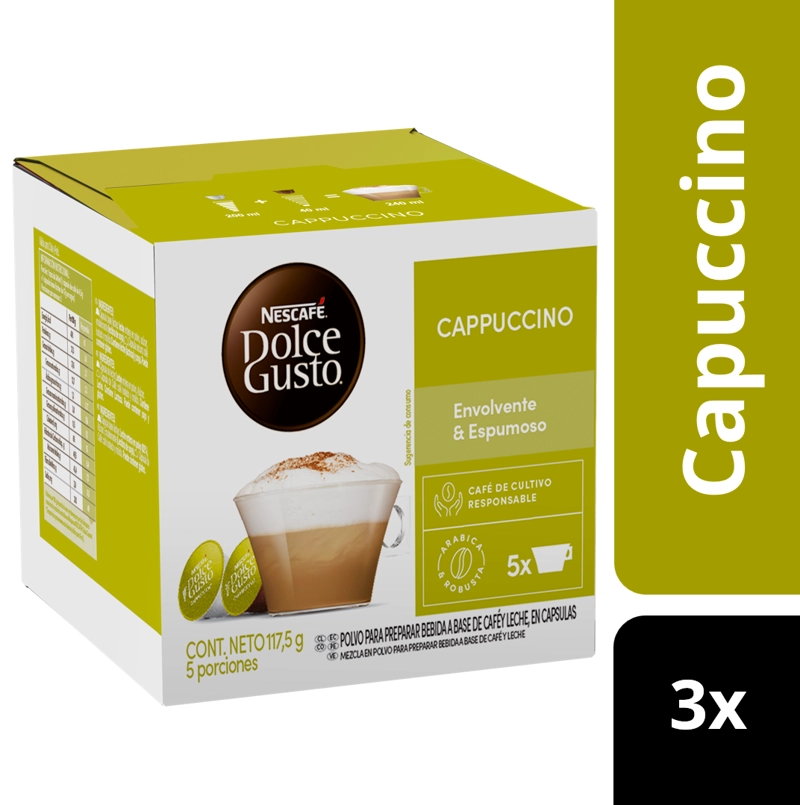 PACK 3 CAFÉ NESCAFÉ DOLCE GUSTO® CAPPUCCINO 10 CÁPSULAS - 2