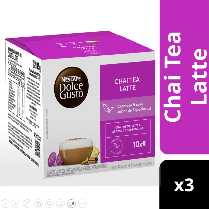 PACK 3 TÉ NESCAFÉ DOLCE GUSTO® CHAI TEA LATTE 10 CÁPSULAS - 2