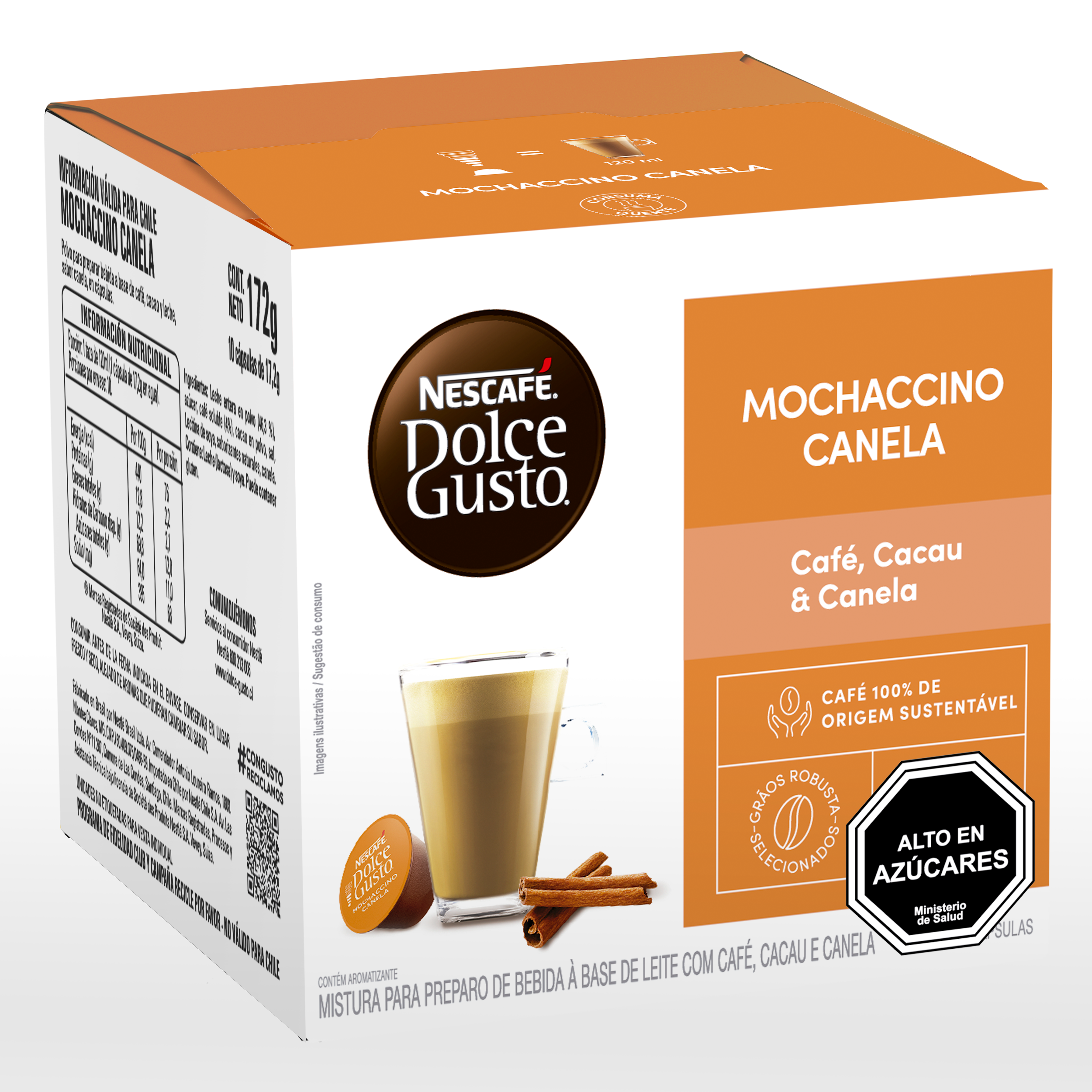 CAFÉ NESCAFÉ DOLCE GUSTO® MOCACHINO CANELA 10 CÁPSULAS - 1