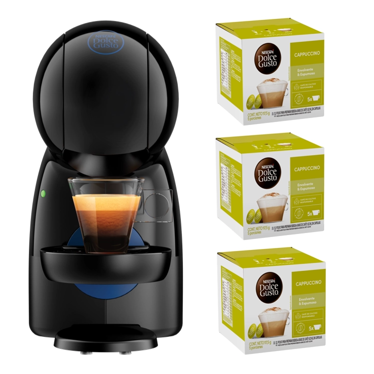 CAFETERA PICCOLO XS + CÁPSULAS CAPPUCINO X3 CAJAS - 1