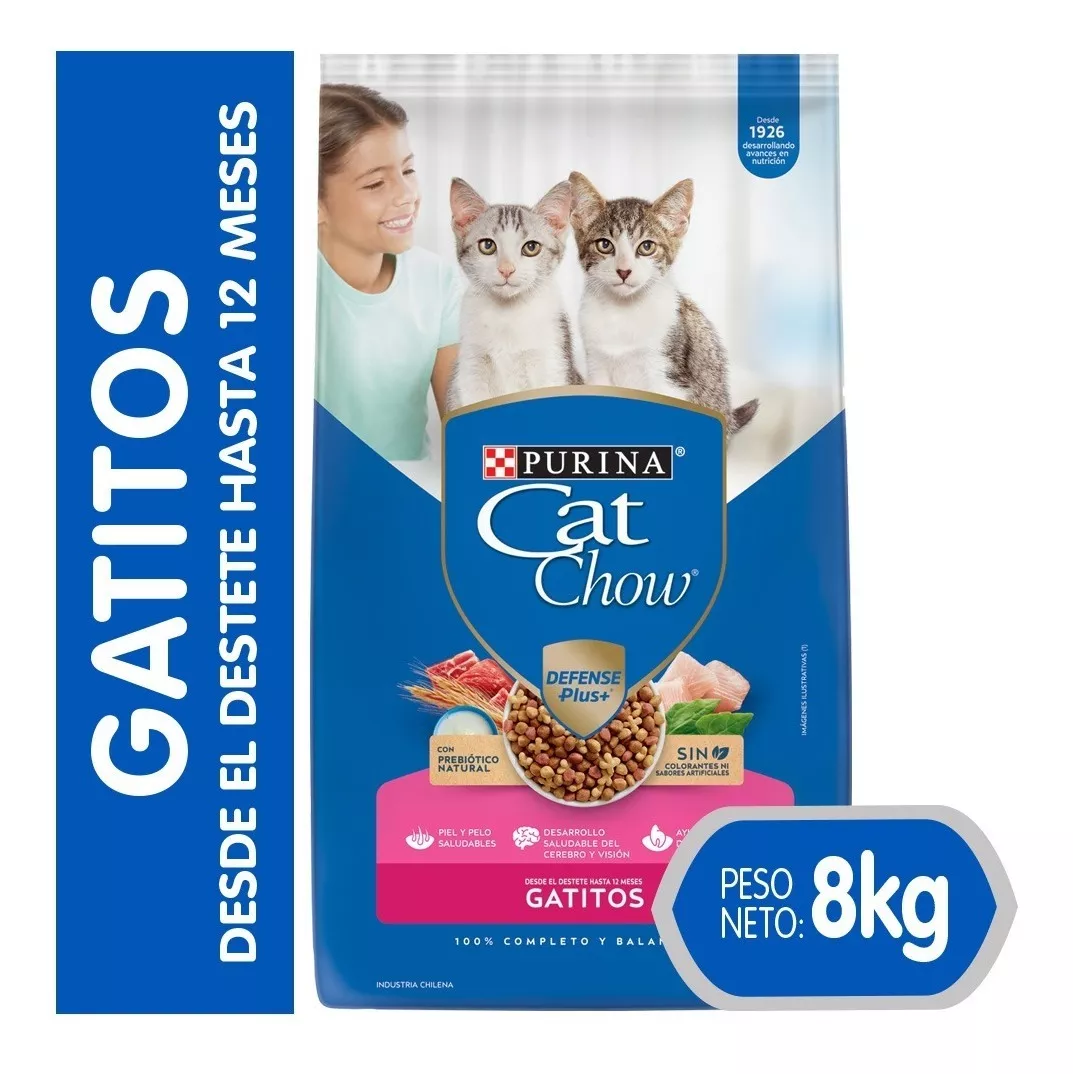 ALIMENTO SECO GATOS CAT CHOW 8 KG - 1