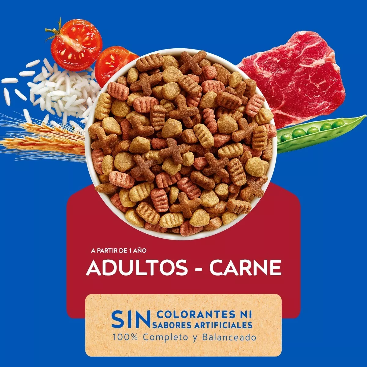 ALIMENTO SECO GATOS ADULTO CAT CHOW SABOR CARNE 3 KG - 2