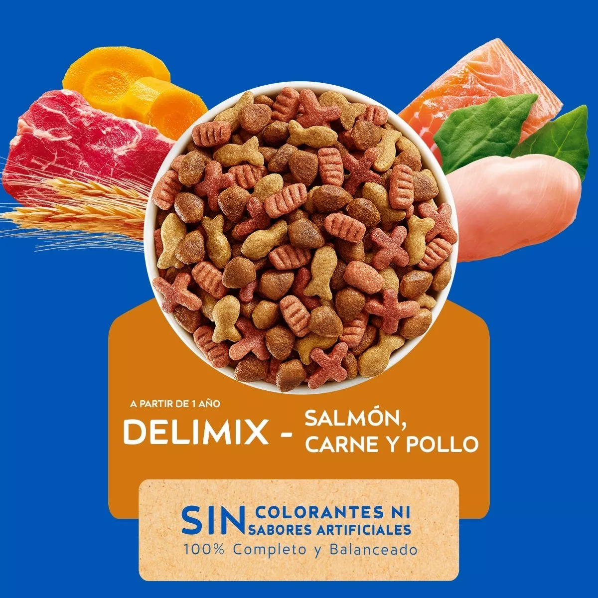 ALIMENTO SECO GATOS ADULTO CAT CHOW 3 KG DELIMIX - 2